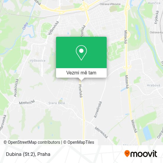 Dubina (St.2) mapa