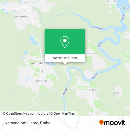 Kamenolom Jistec mapa