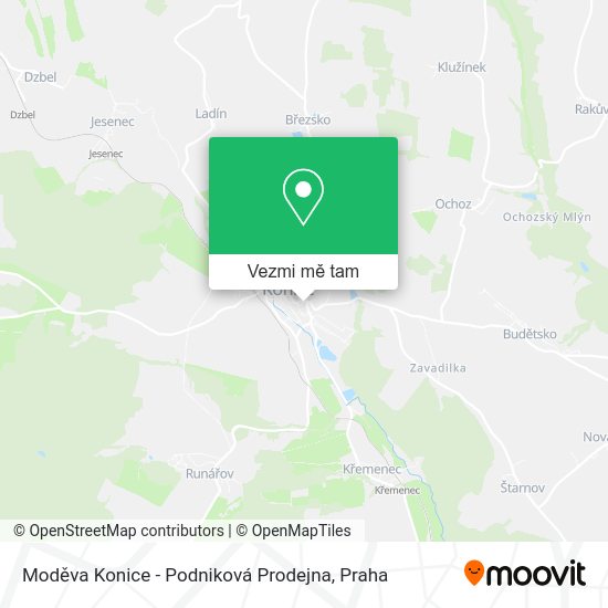 Moděva Konice - Podniková Prodejna mapa