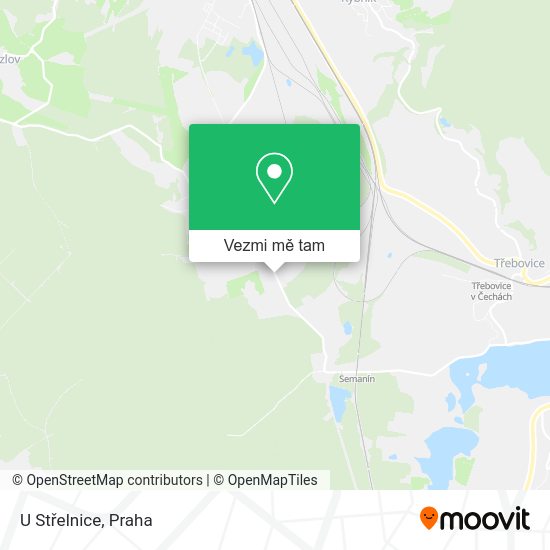 U Střelnice mapa