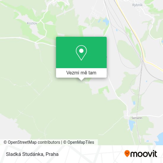 Sladká Studánka mapa