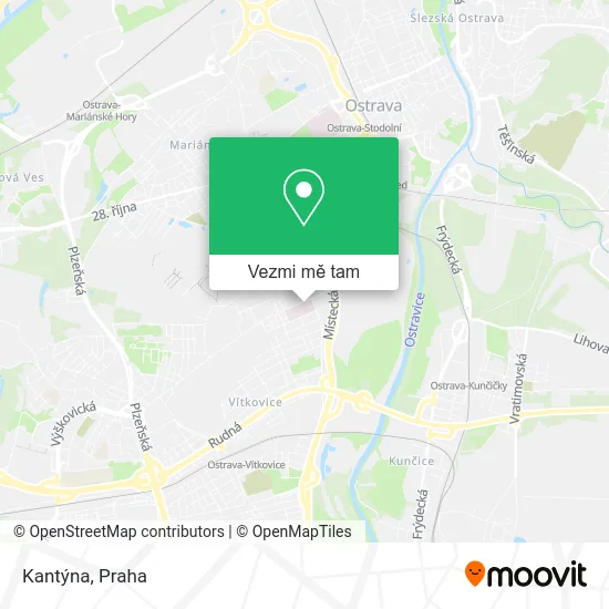 Kantýna mapa