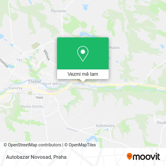 Autobazar Novosad mapa