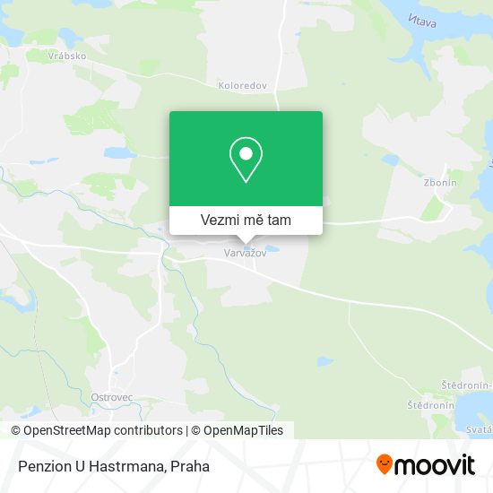 Penzion U Hastrmana mapa