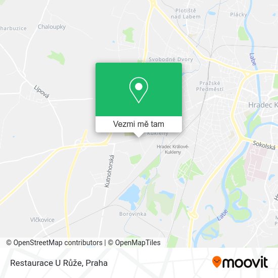 Restaurace U Růže mapa