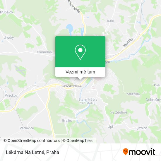 Lékárna Na Letné mapa