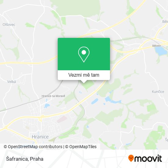 Šafranica mapa