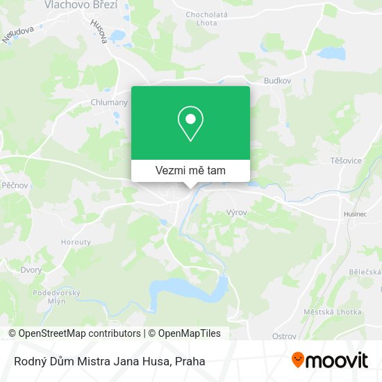 Rodný Dům Mistra Jana Husa mapa
