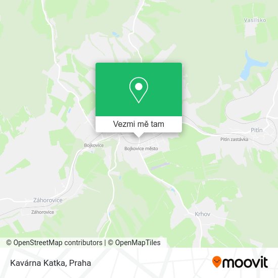 Kavárna Katka mapa