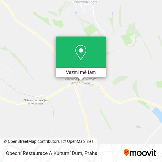 Obecní Restaurace A Kulturní Dům mapa