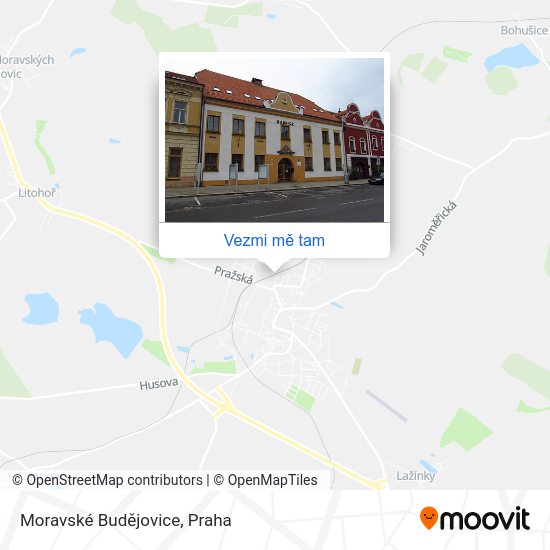 Moravské Budějovice mapa