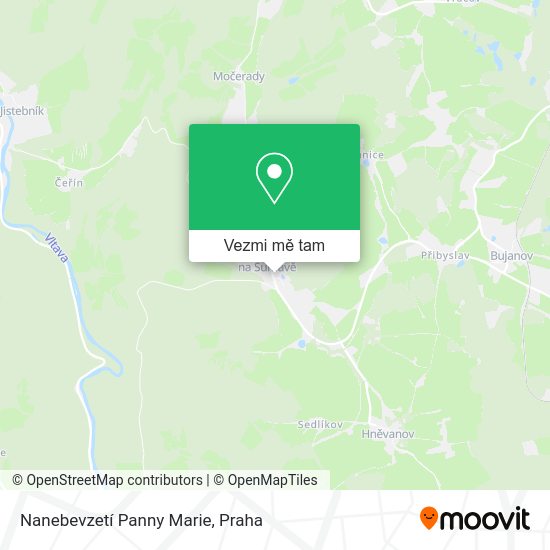 Nanebevzetí Panny Marie mapa
