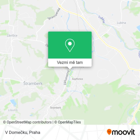 V Domečku mapa