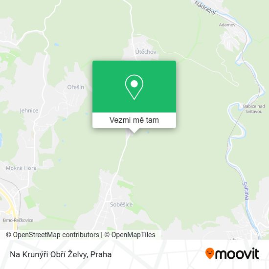 Na Krunýři Obří Želvy mapa