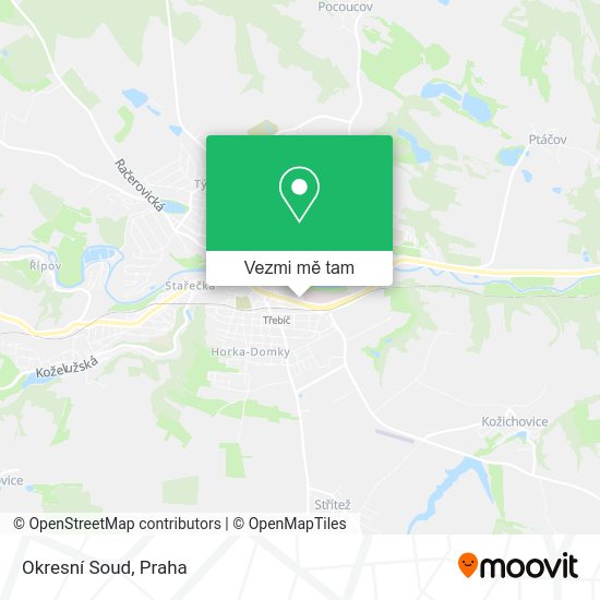 Okresní Soud mapa