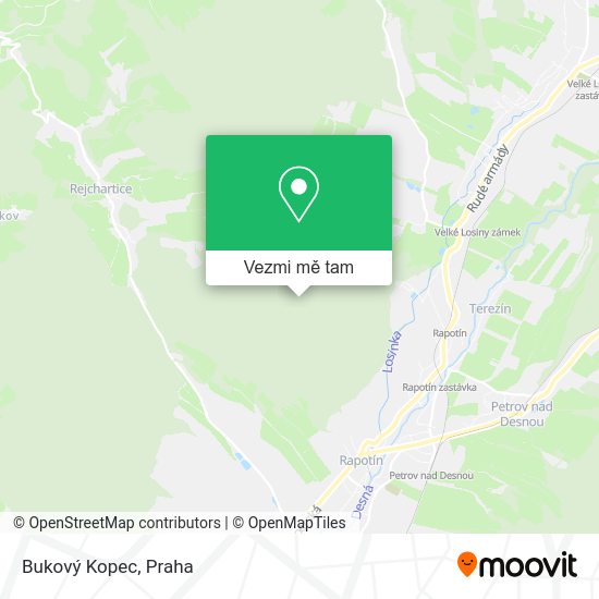 Bukový Kopec mapa