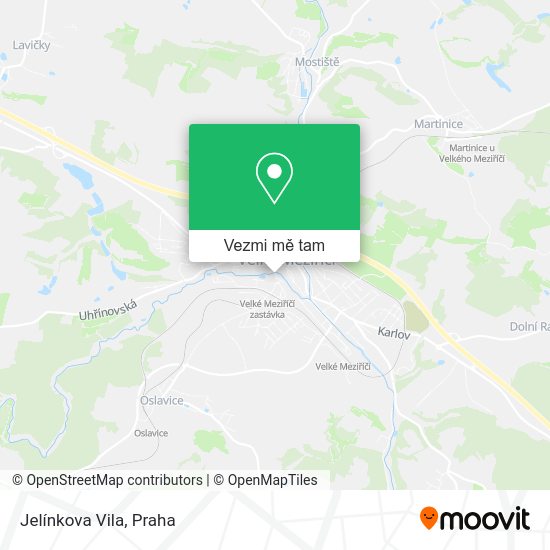 Jelínkova Vila mapa