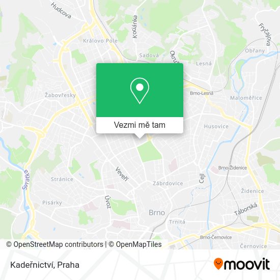 Kadeřnictví mapa