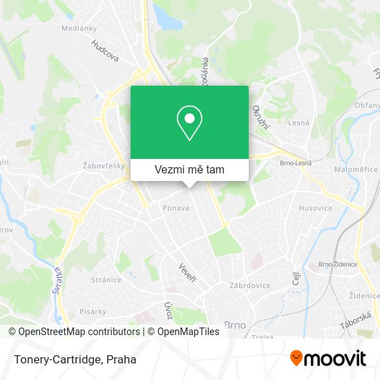 Tonery-Cartridge mapa