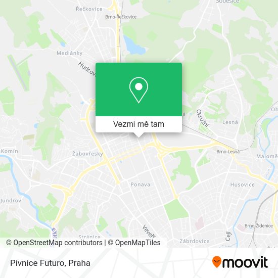 Pivnice Futuro mapa