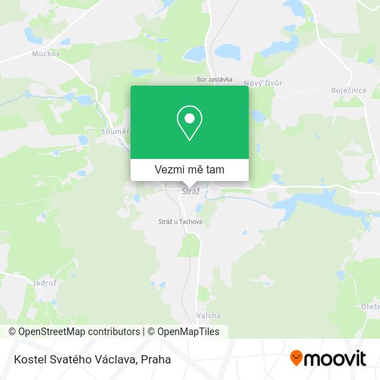 Kostel Svatého Václava mapa