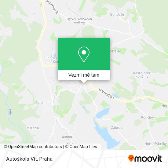 Autoškola Vít mapa
