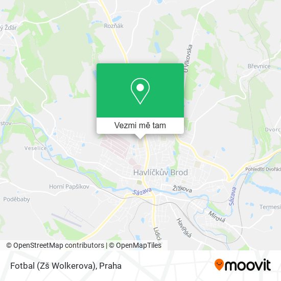 Fotbal (Zš Wolkerova) mapa