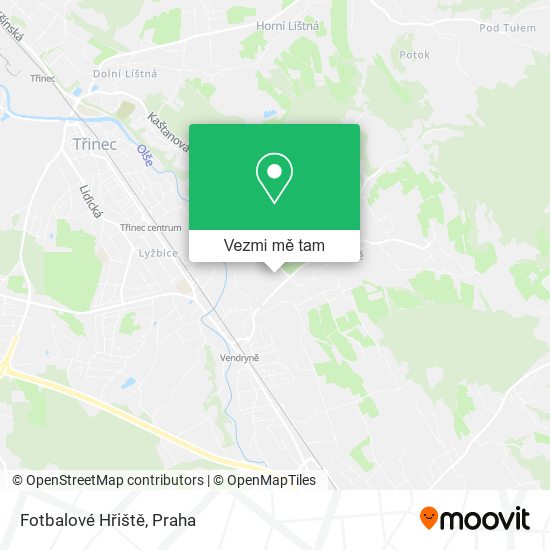 Fotbalové Hřiště mapa
