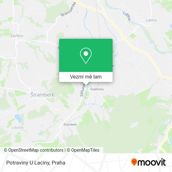 Potraviny U Laciny mapa
