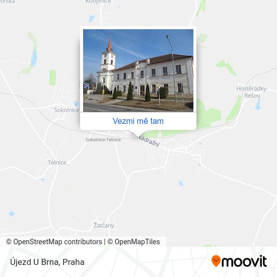 Újezd U Brna mapa