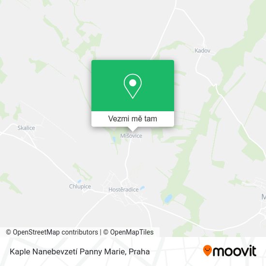 Kaple Nanebevzetí Panny Marie mapa