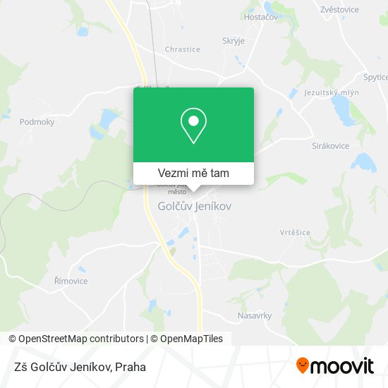 Zš Golčův Jeníkov mapa
