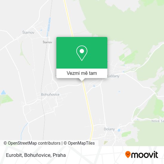 Eurobit, Bohuňovice mapa