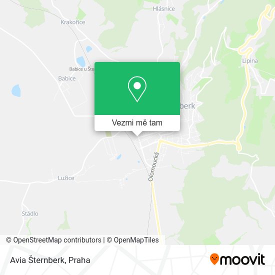 Avia Šternberk mapa