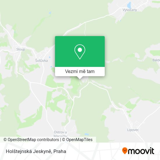 Holštejnská Jeskyně mapa