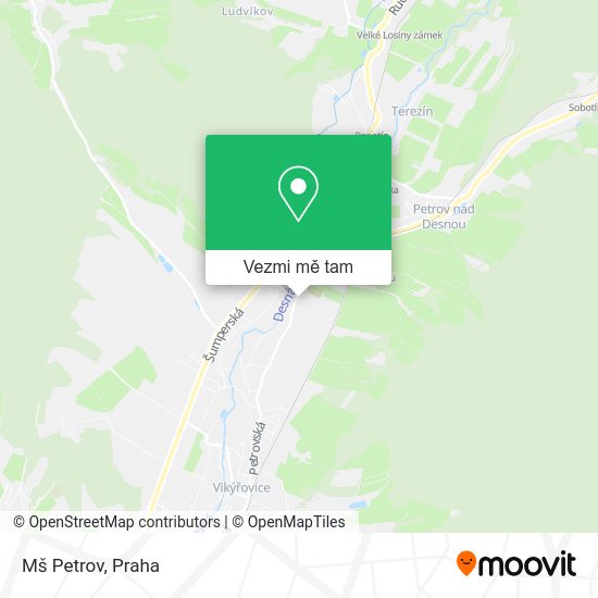 Mš Petrov mapa