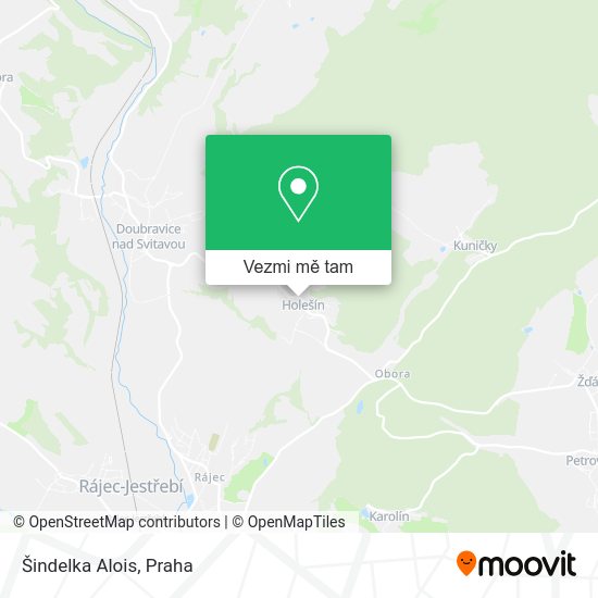 Šindelka Alois mapa