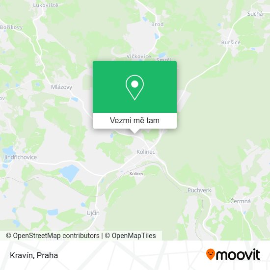 Kravín mapa