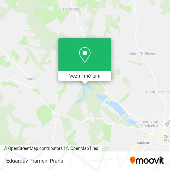 Eduardův Pramen mapa