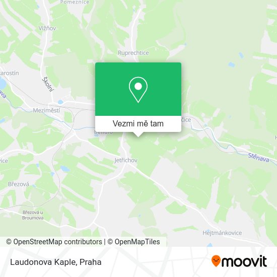 Laudonova Kaple mapa