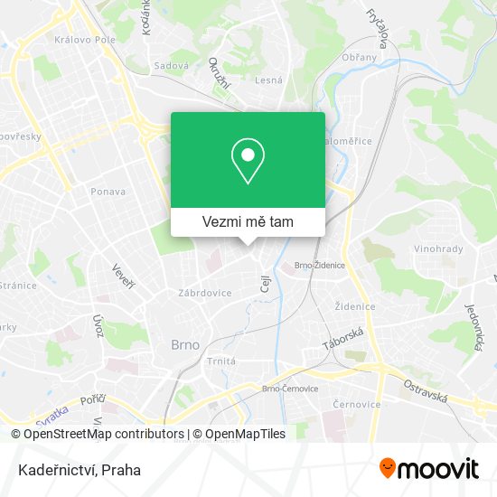 Kadeřnictví mapa