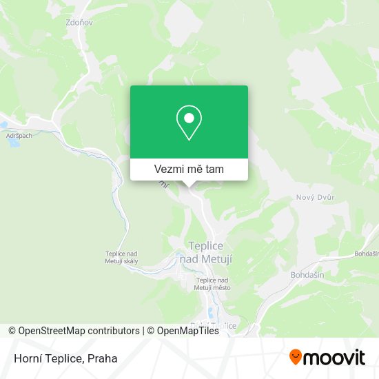Horní Teplice mapa
