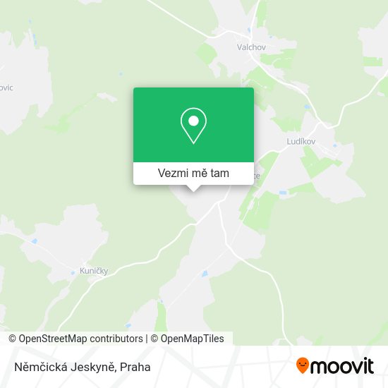 Němčická Jeskyně mapa