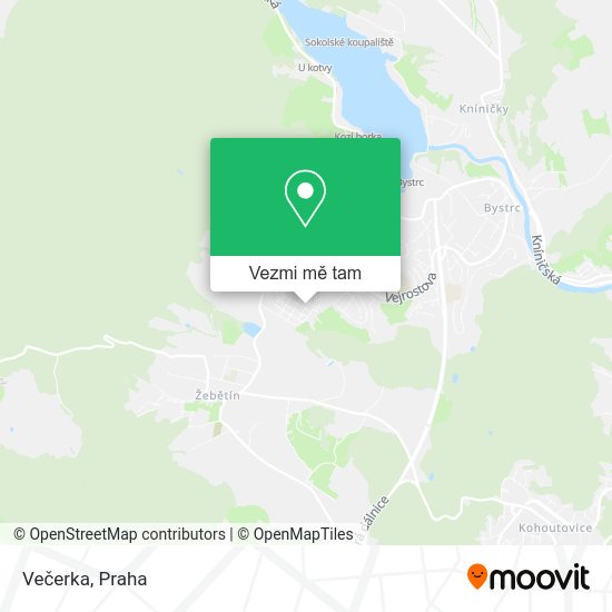 Večerka mapa