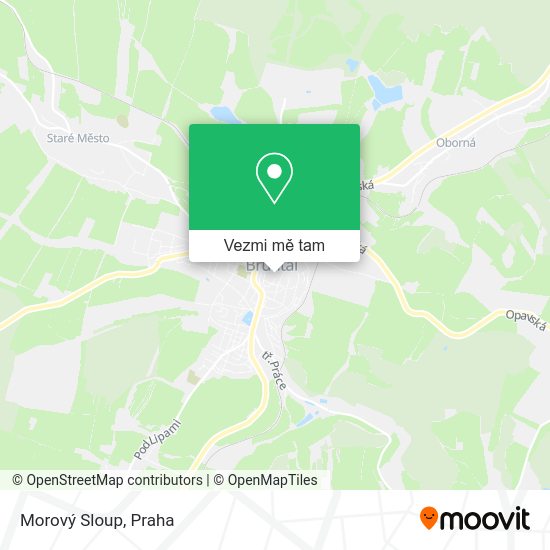 Morový Sloup mapa