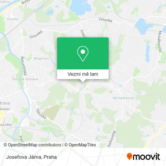 Josefova Jáma mapa