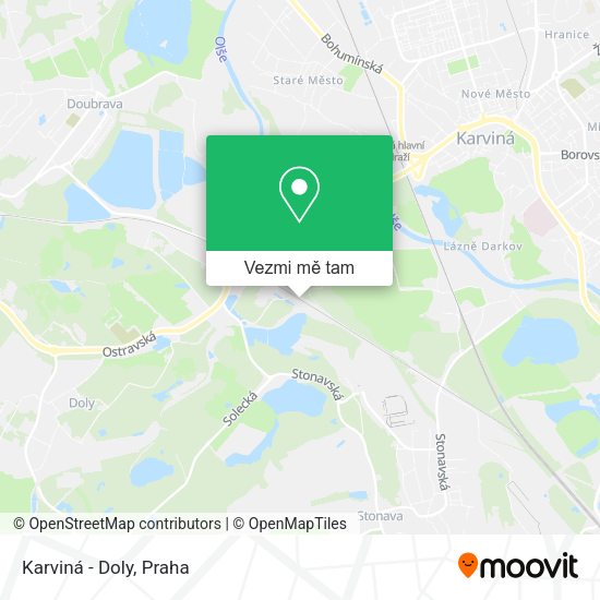 Karviná - Doly mapa