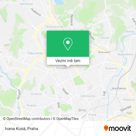 Ivana Kusá mapa
