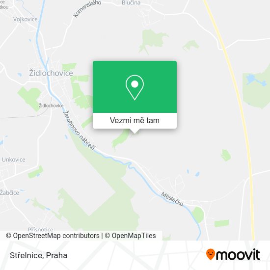 Střelnice mapa