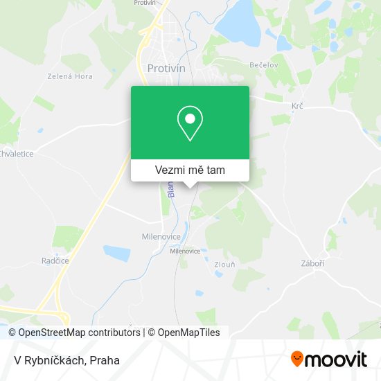 V Rybníčkách mapa